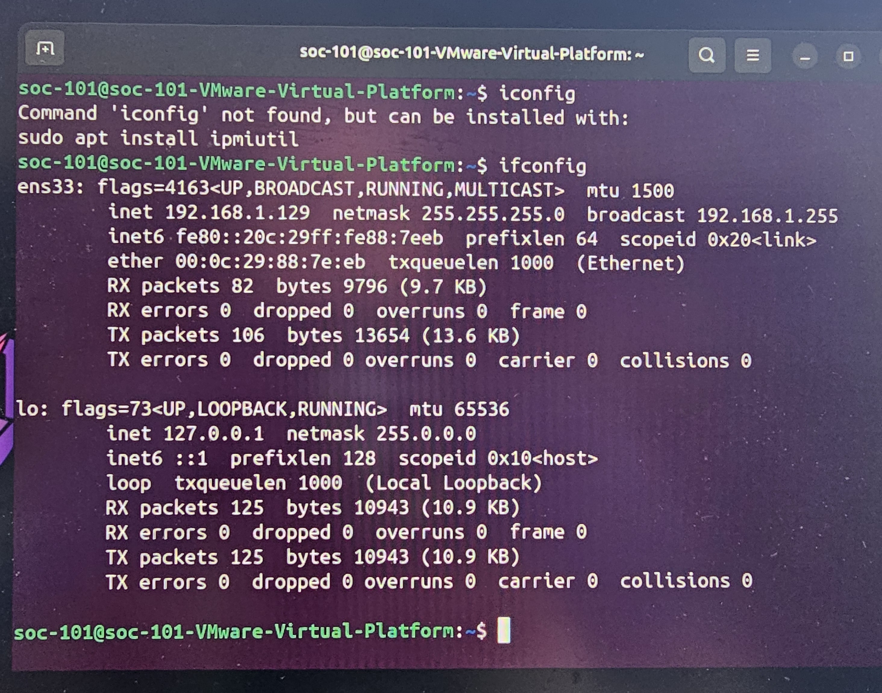ICMP Packet Transfer Validation